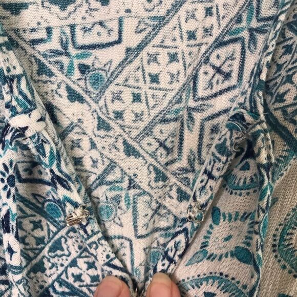 L*Space Aubry Romper Patchwork Boho Blue Size XS - Picture 5 of 11